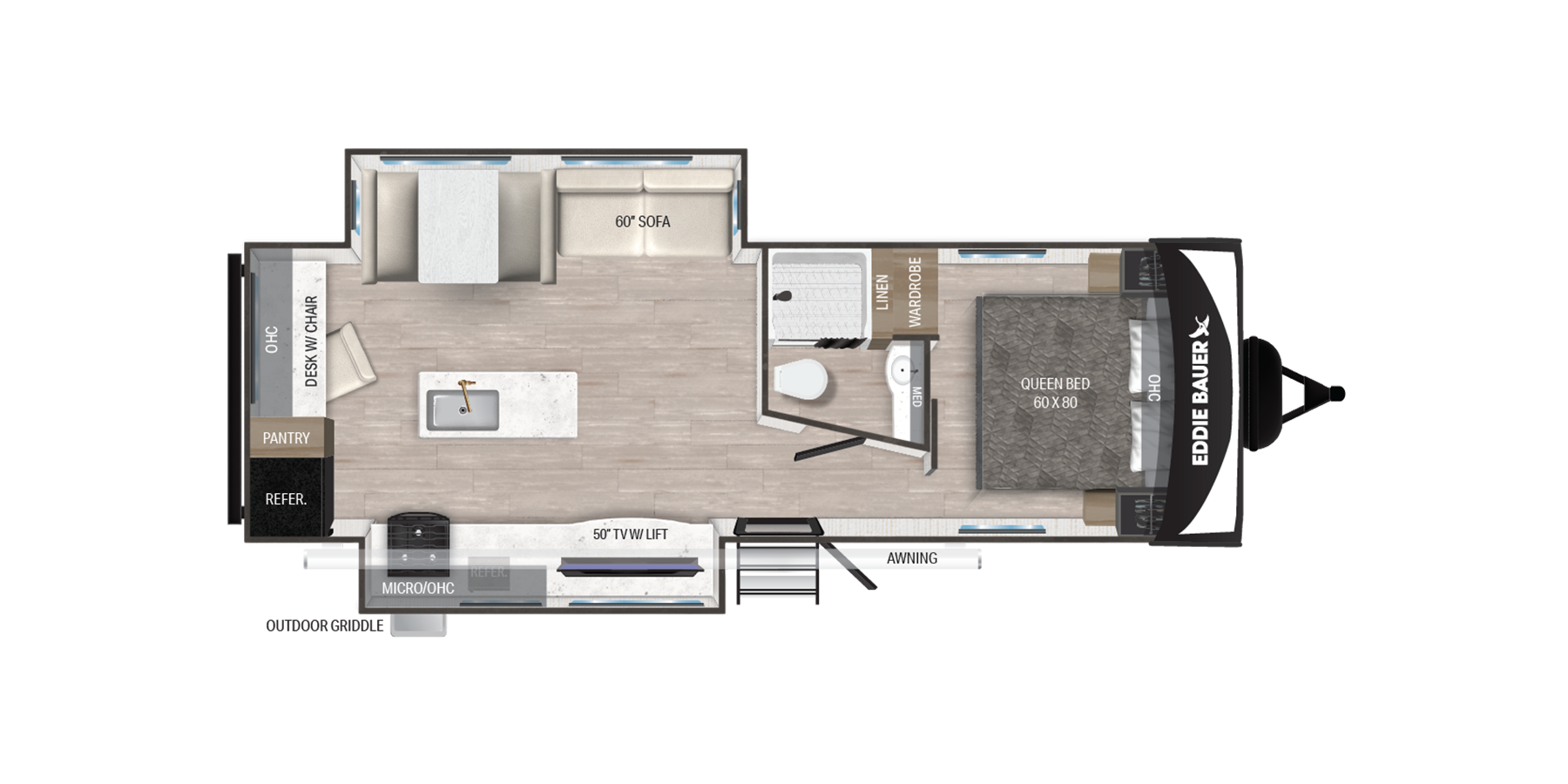 View 2025 Heartland Eddie Bauer EBL 2600RK complete specs and manufacturer brochures
