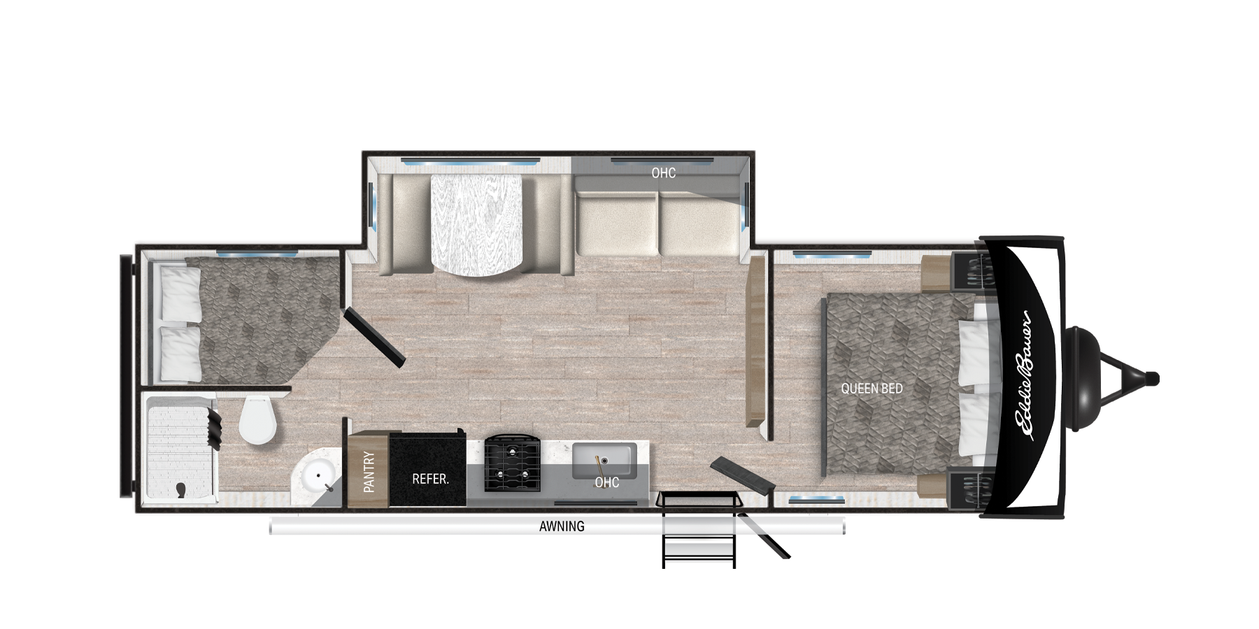 View 2025 Heartland Eddie Bauer EBL 265BH complete specs and manufacturer brochures