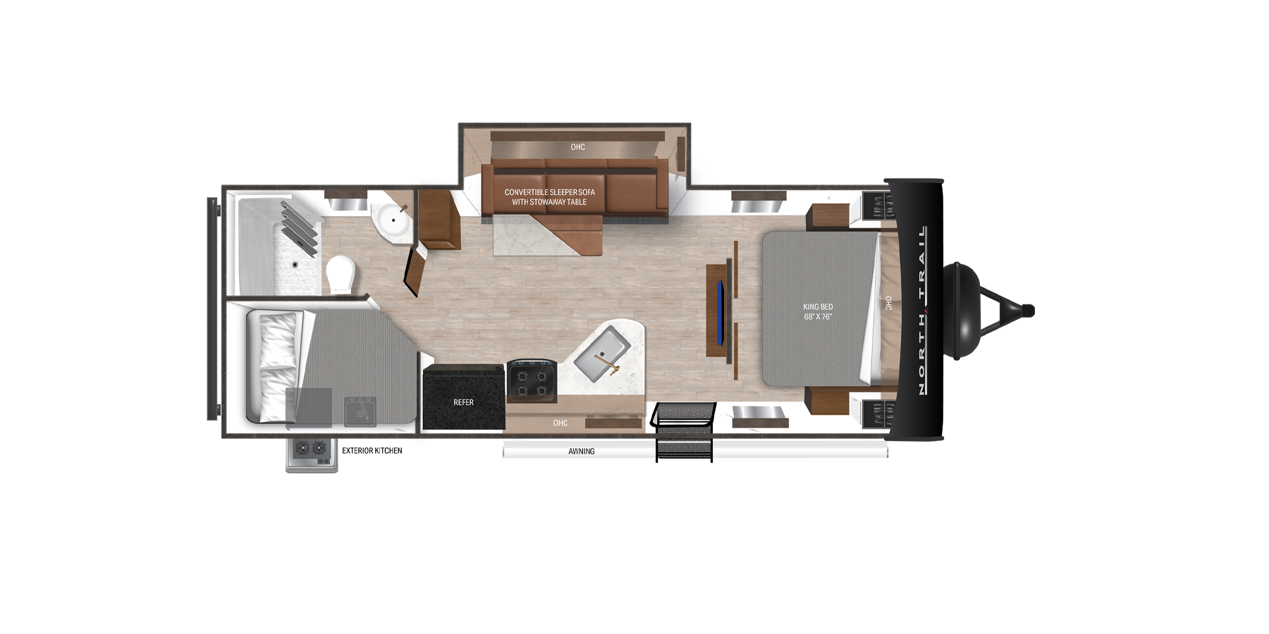 View 2025 Heartland North Trail 24BHS complete specs and manufacturer brochures