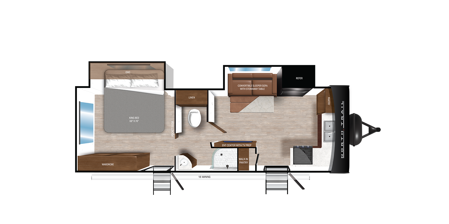 View 2025 Heartland North Trail 25FK complete specs and manufacturer brochures