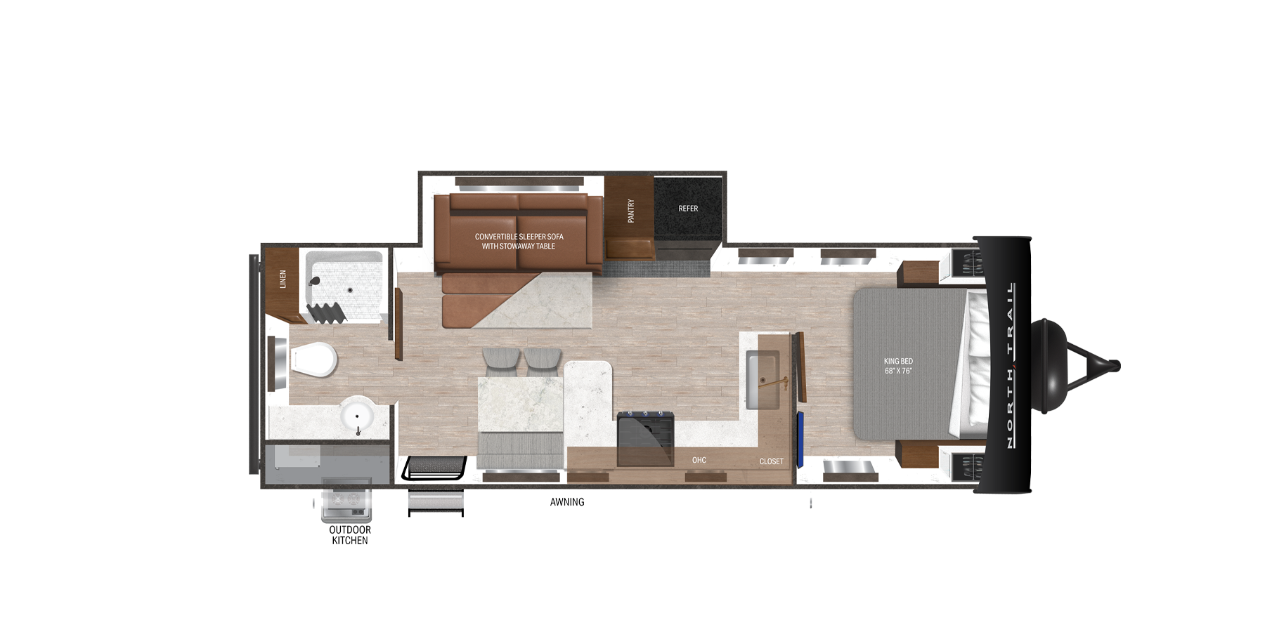 View 2025 Heartland North Trail 25RBP complete specs and manufacturer brochures