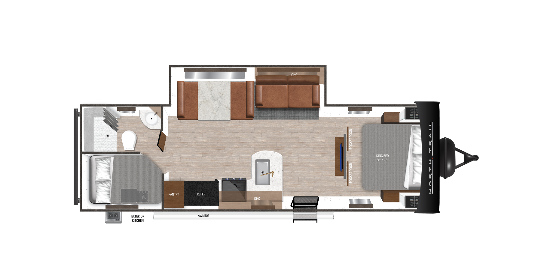 View 2025 Heartland North Trail 26BHSS complete specs and manufacturer brochures