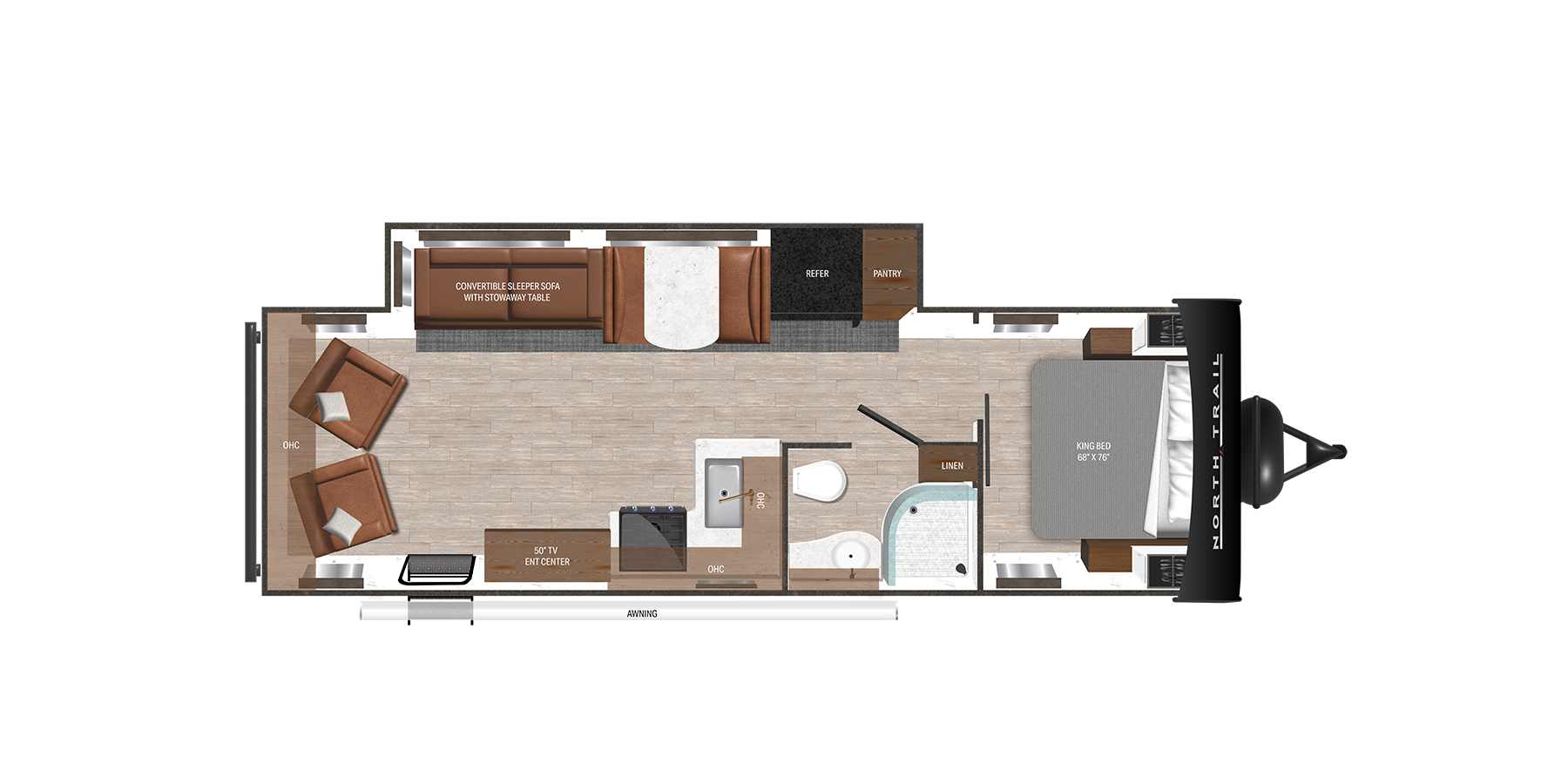 View 2025 Heartland North Trail 271RL complete specs and manufacturer brochures