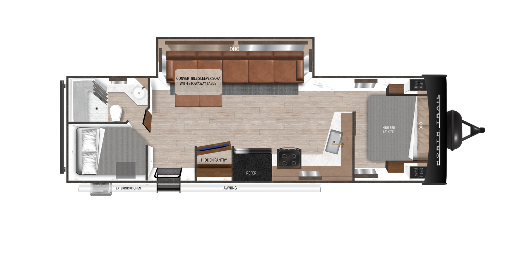 View 2025 Heartland North Trail 29BHP complete specs and manufacturer brochures