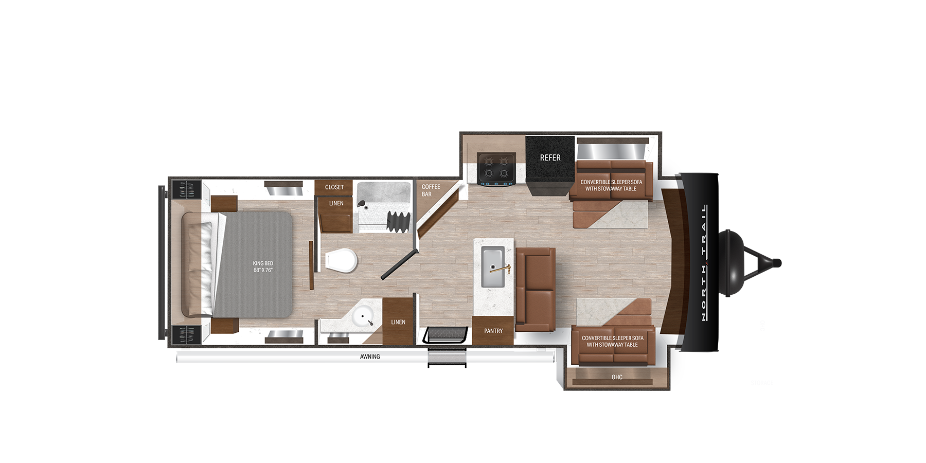 View 2025 Heartland North Trail 29FLR complete specs and manufacturer brochures