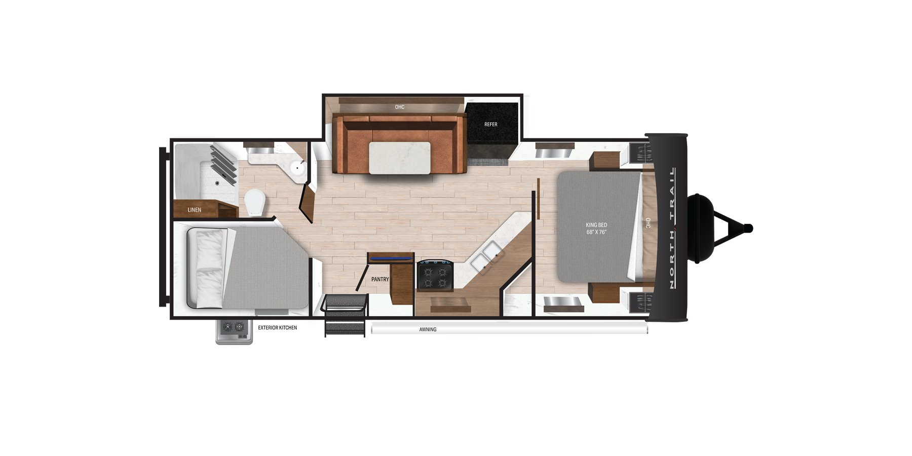 View 2025 Heartland North Trail ID25BHPS complete specs and manufacturer brochures
