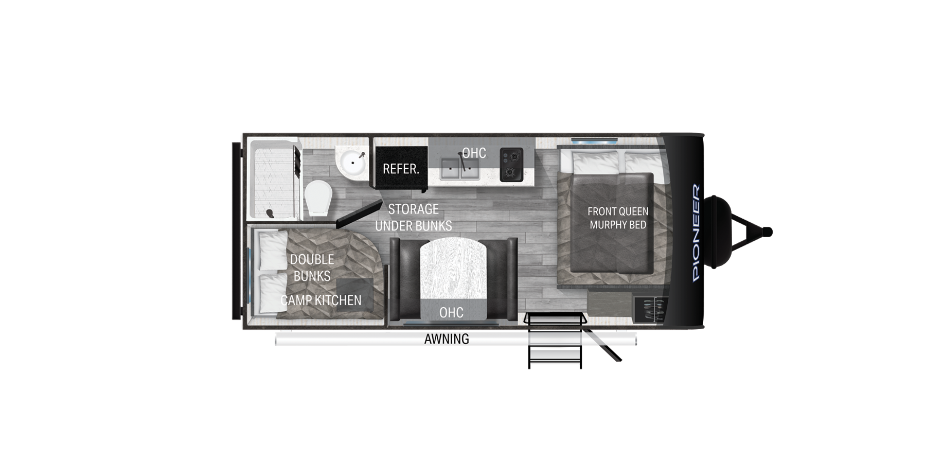 View 2025 Heartland Pioneer BH170 complete specs and manufacturer brochures
