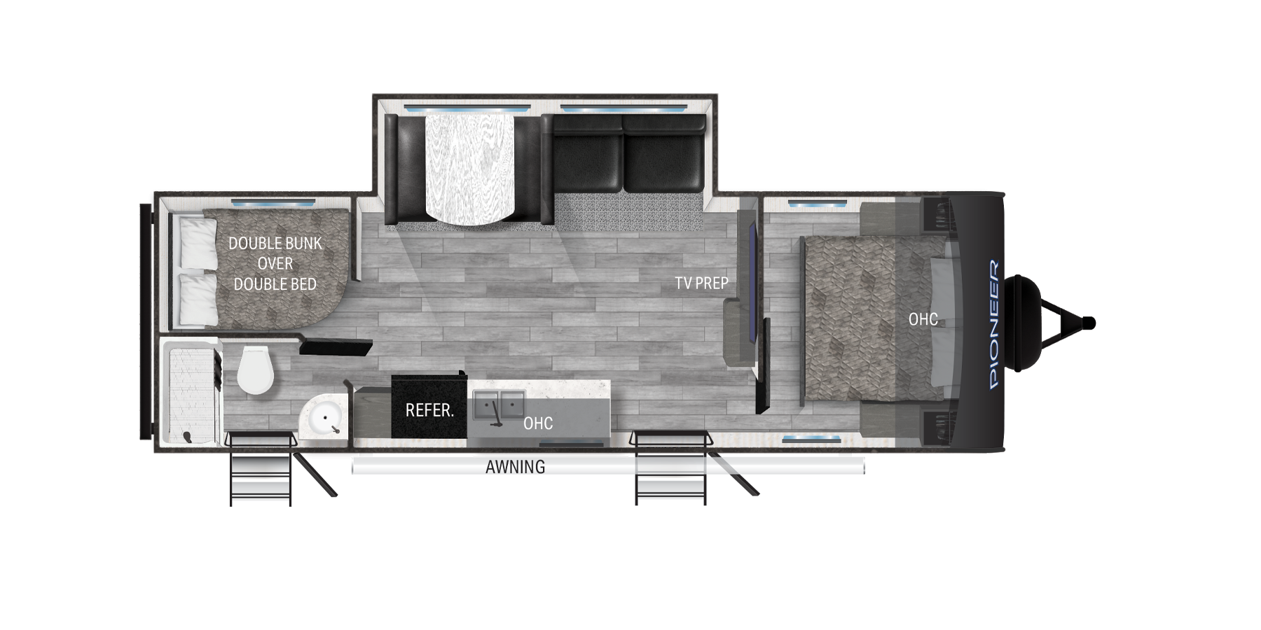View 2025 Heartland Pioneer BH261 complete specs and manufacturer brochures