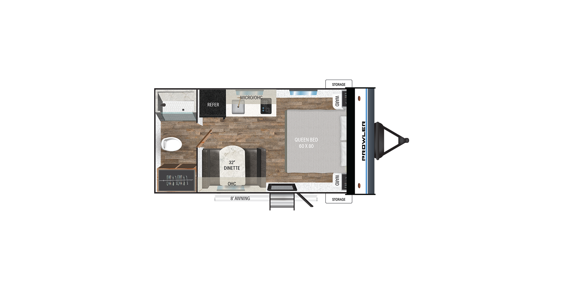 View 2025 Heartland Prowler 17RBLX complete specs and manufacturer brochures