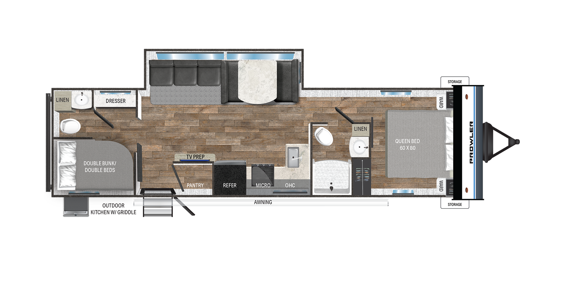 View 2025 Heartland Prowler 3211BH complete specs and manufacturer brochures
