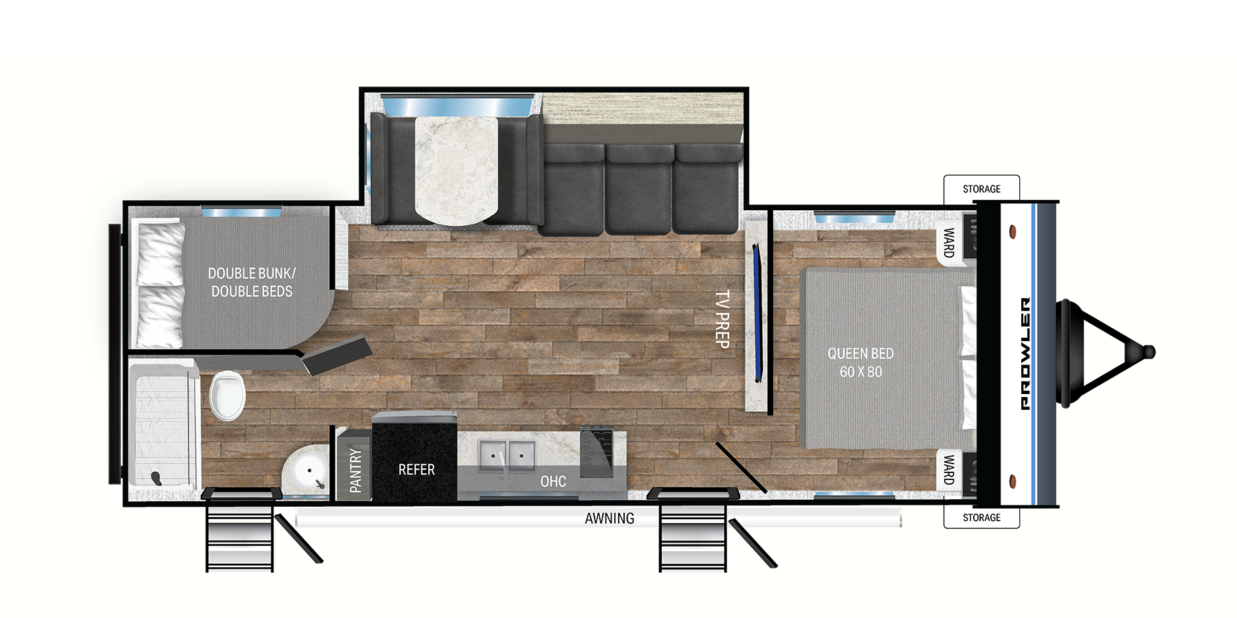 View 2025 Heartland Prowler Lynx 265BHX complete specs and manufacturer brochures