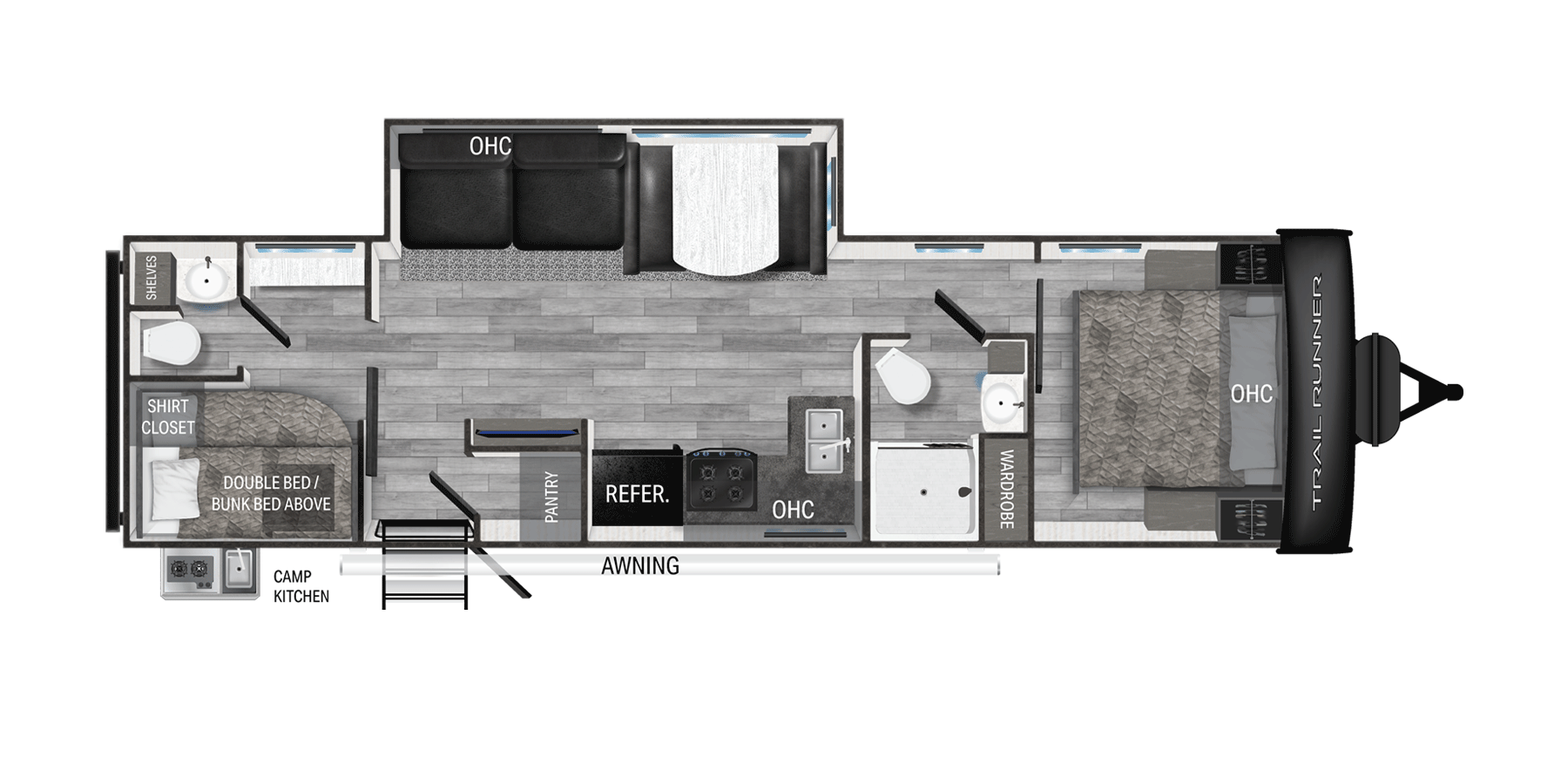 View 2025 Heartland Trail Runner 31DB complete specs and manufacturer brochures