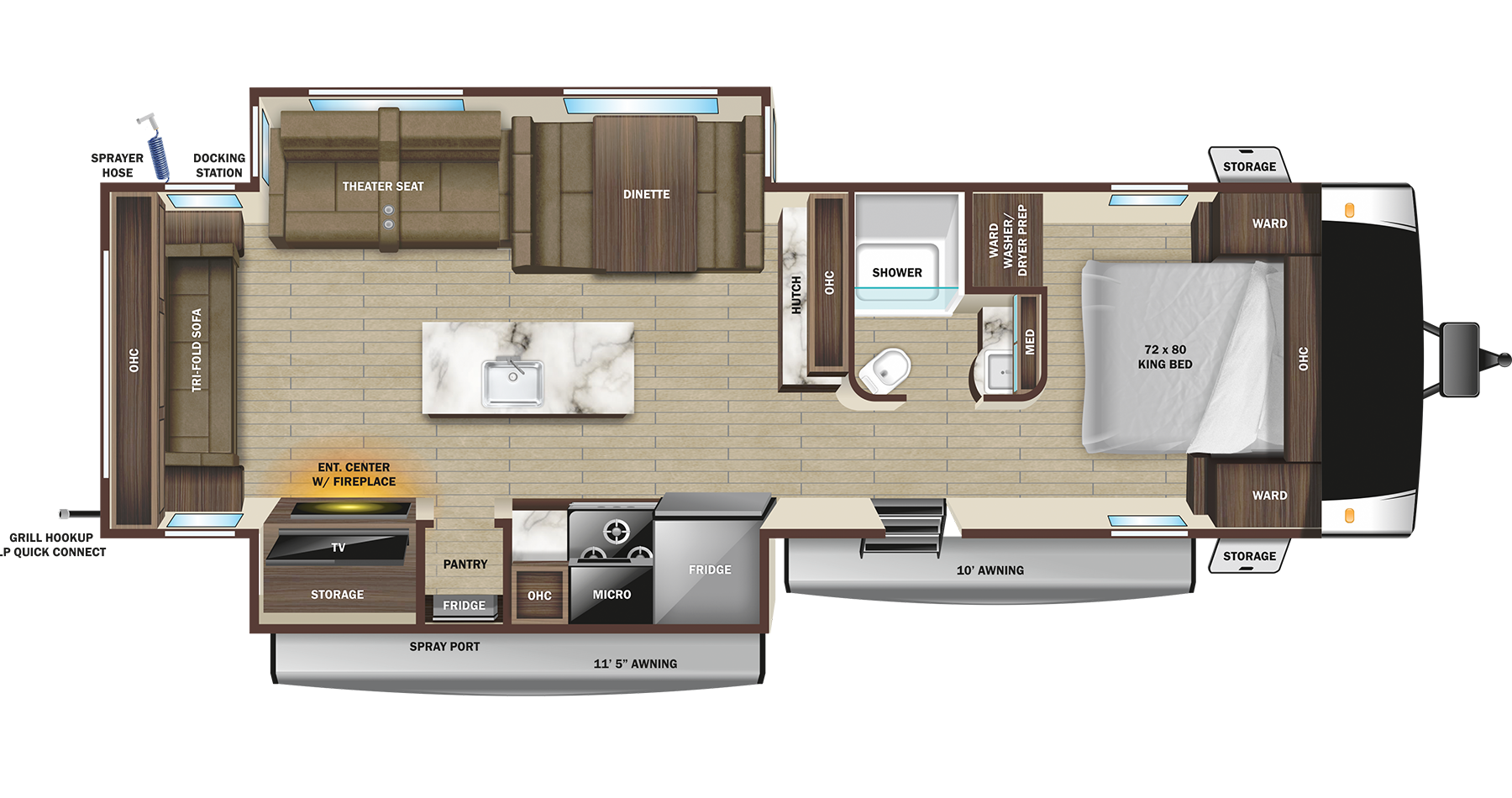View 2025 Highland Ridge Light 275RLS complete specs and manufacturer brochures