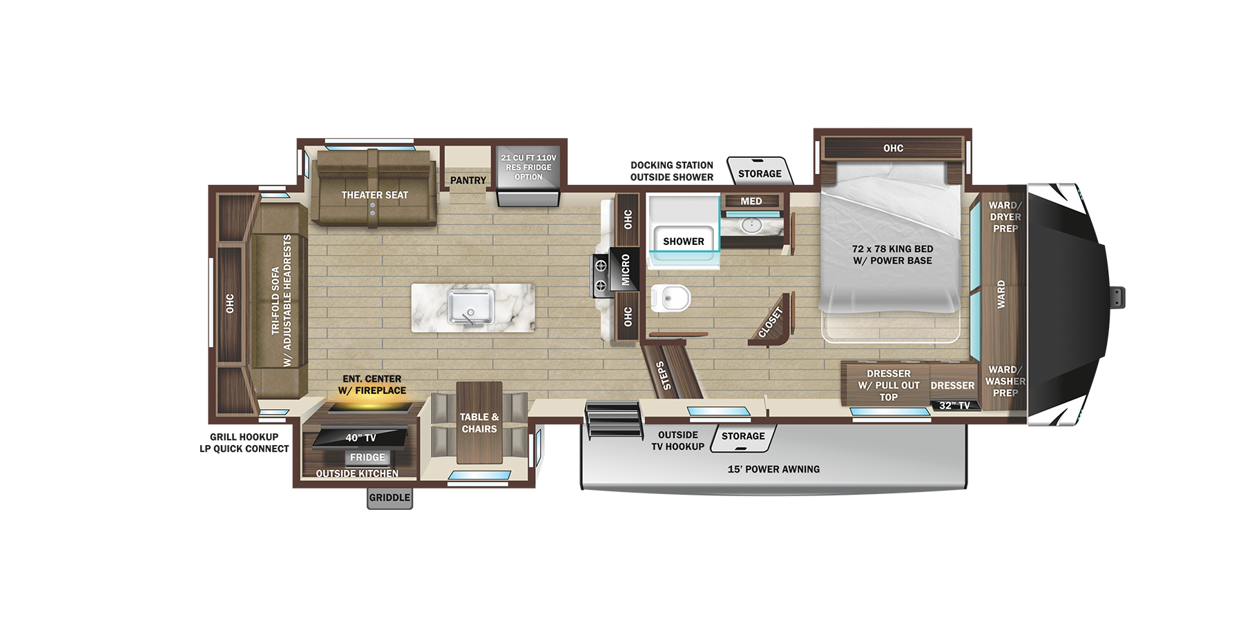 View 2025 Highland Ridge Open Range 3X 287RLS complete specs and manufacturer brochures