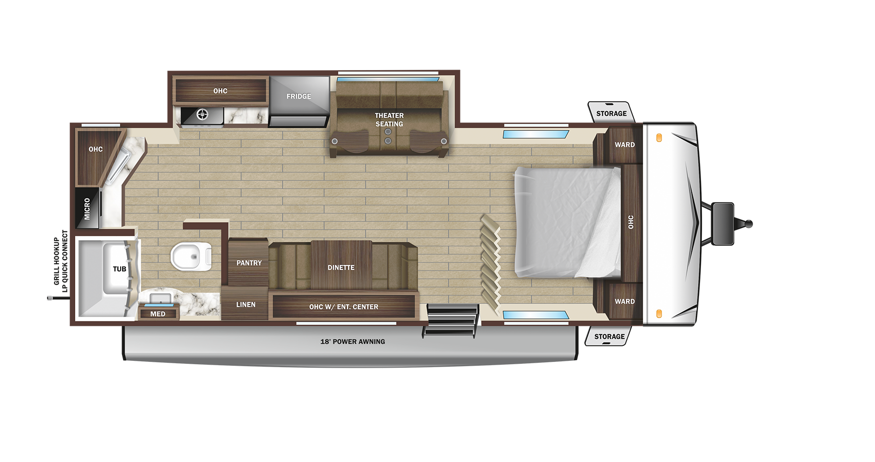View 2025 Highland Ridge Open Range Conventional 22MLS complete specs and manufacturer brochures