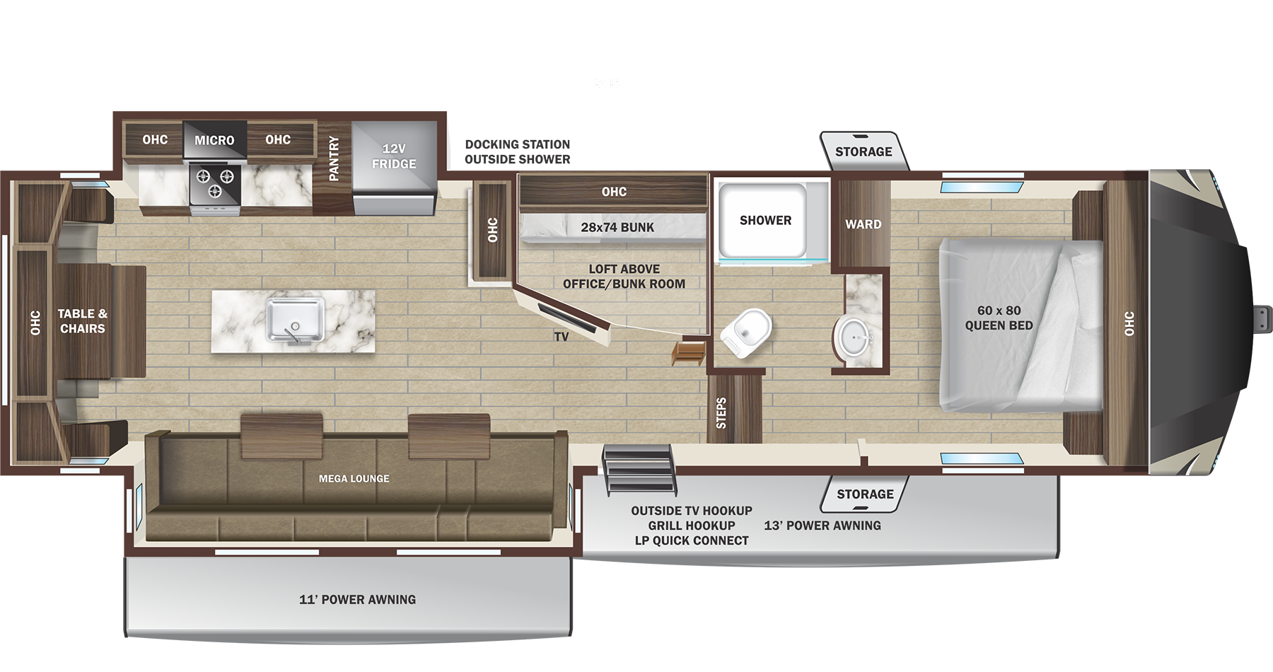 View 2025 Highland Ridge Roamer Light Duty 304BHS complete specs and manufacturer brochures