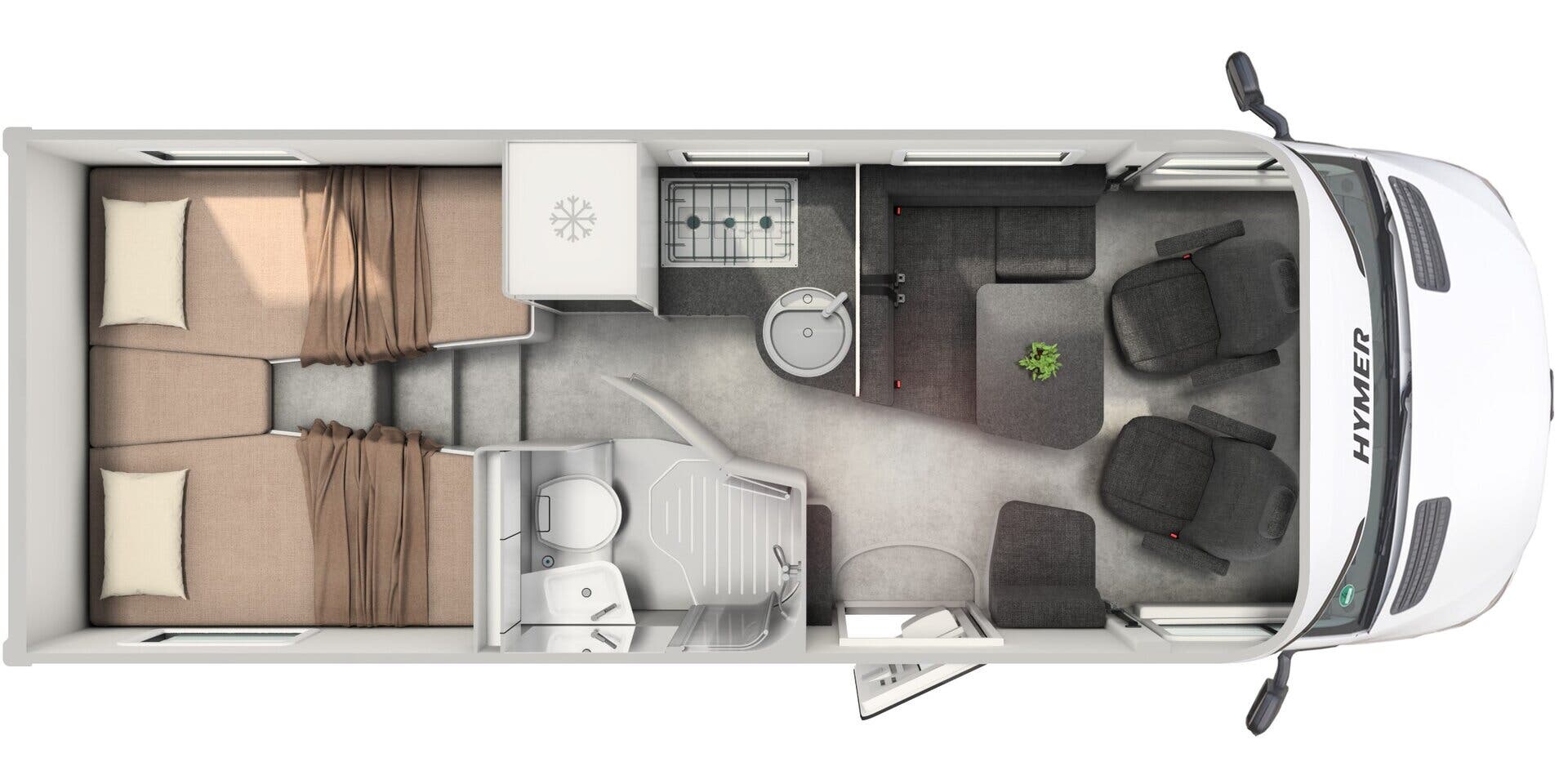 View 2025 Hymer B-Class ModernComfort T 600 complete specs and manufacturer brochures