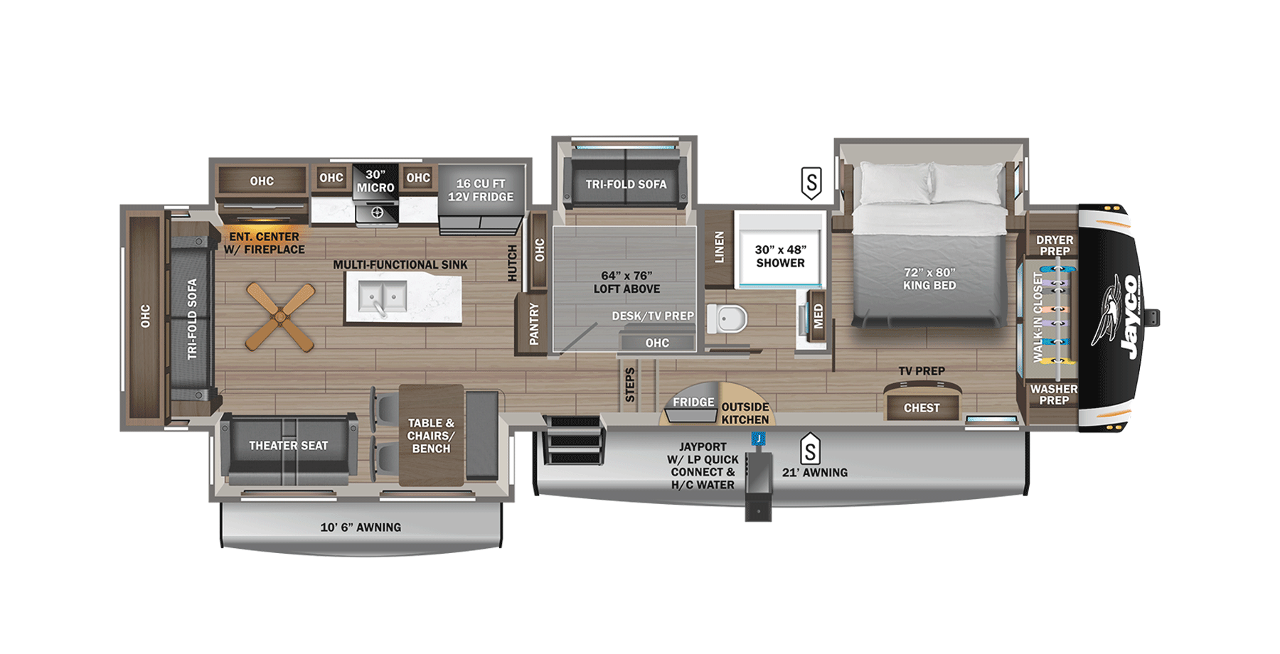 View 2025 Jayco Eagle 355MBQS complete specs and manufacturer brochures
