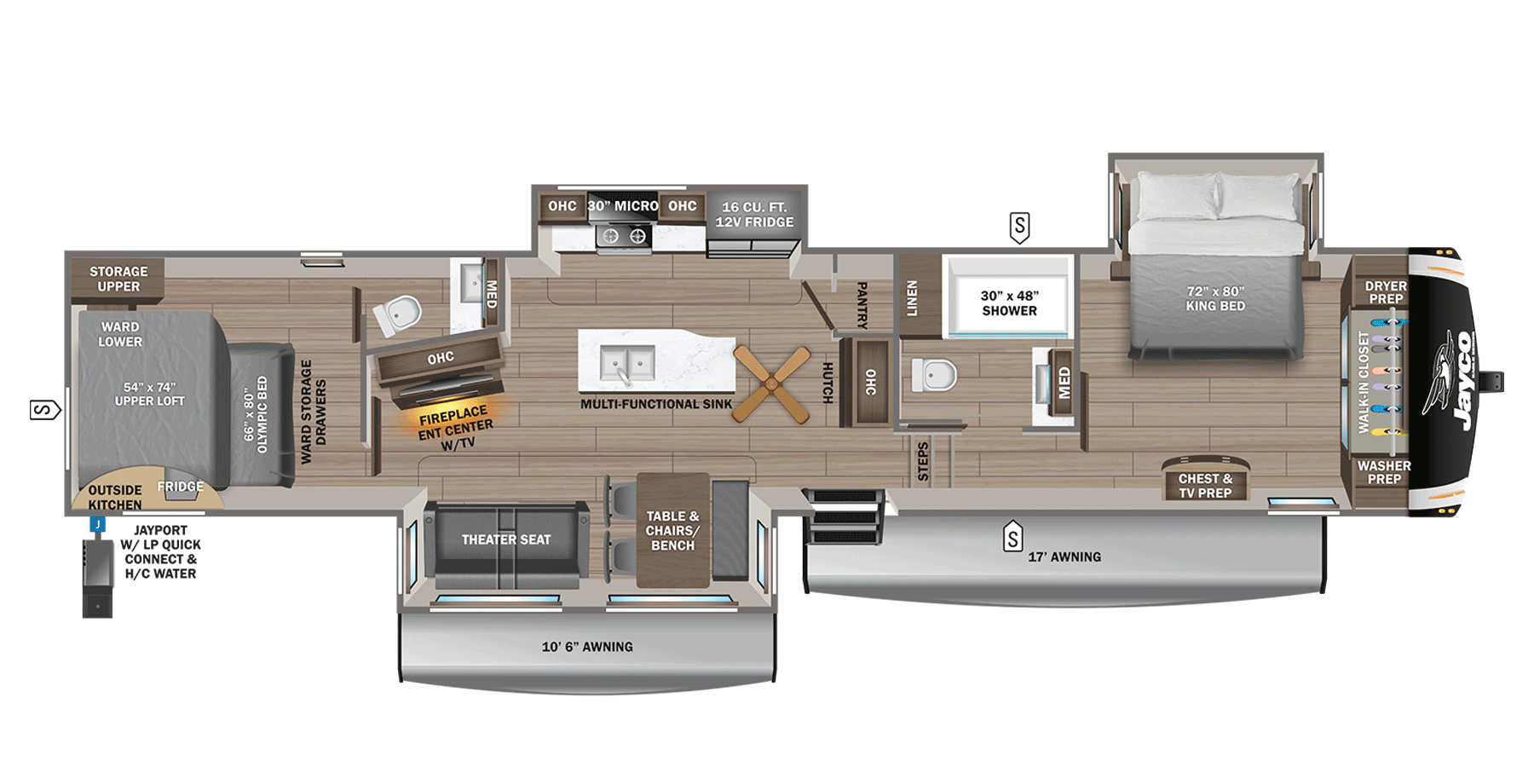 View 2025 Jayco Eagle 360DBOK complete specs and manufacturer brochures