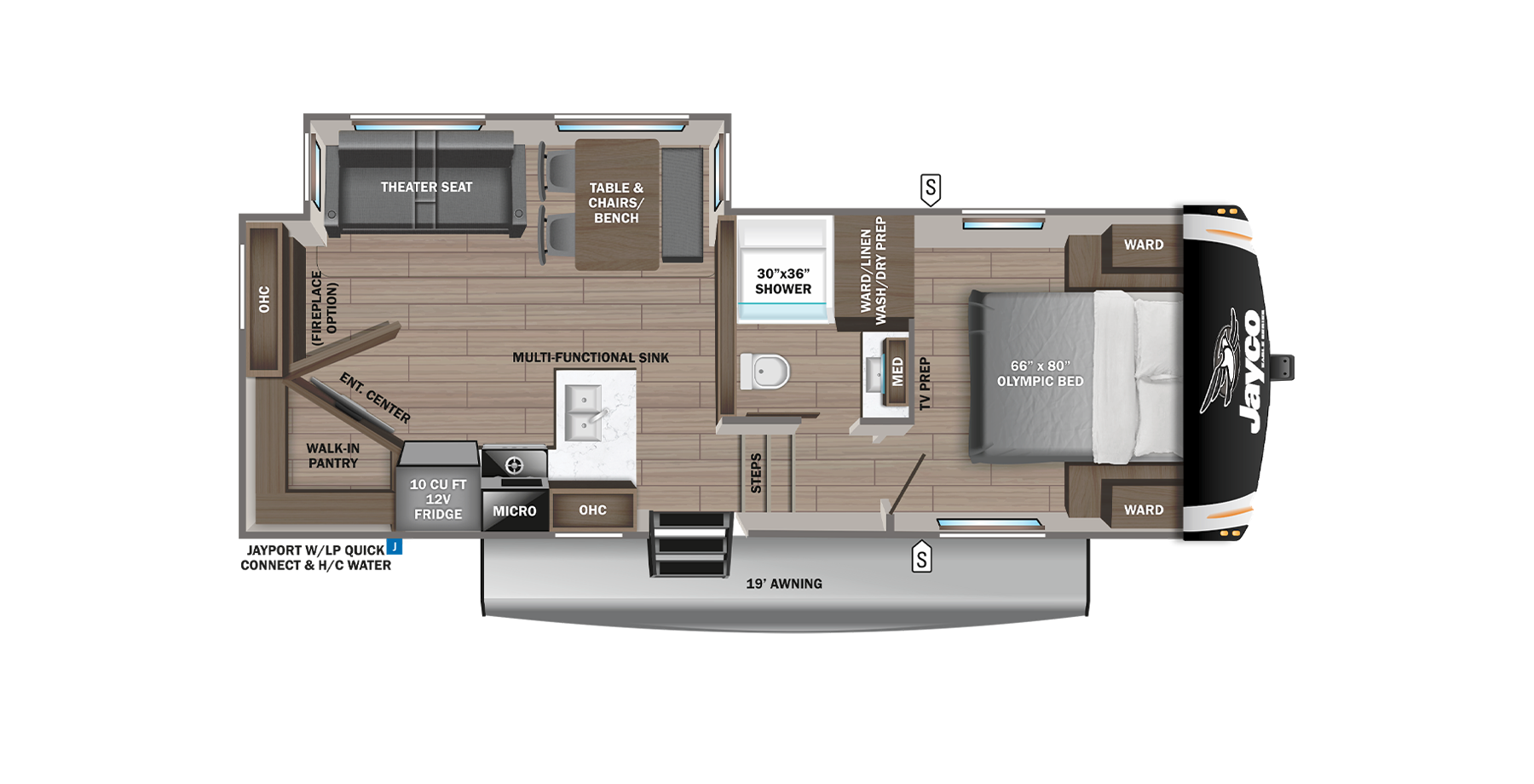 View 2025 Jayco Eagle HT 26REC complete specs and manufacturer brochures