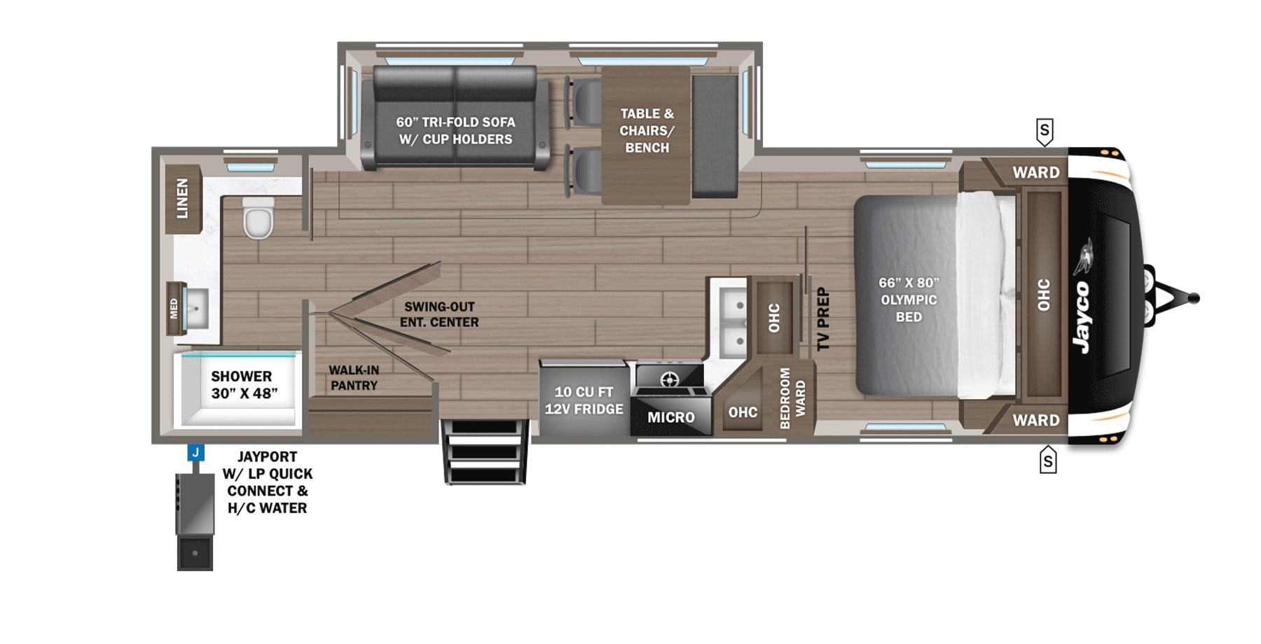 View 2025 Jayco Eagle HT 275RBCS complete specs and manufacturer brochures
