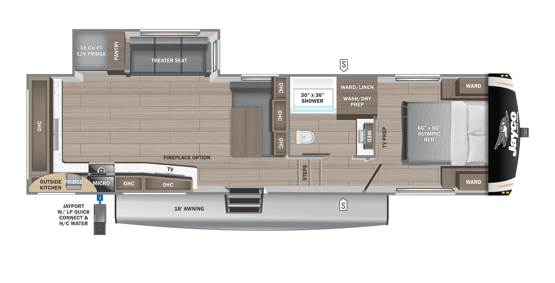 View 2025 Jayco Eagle HT 27MLC complete specs and manufacturer brochures