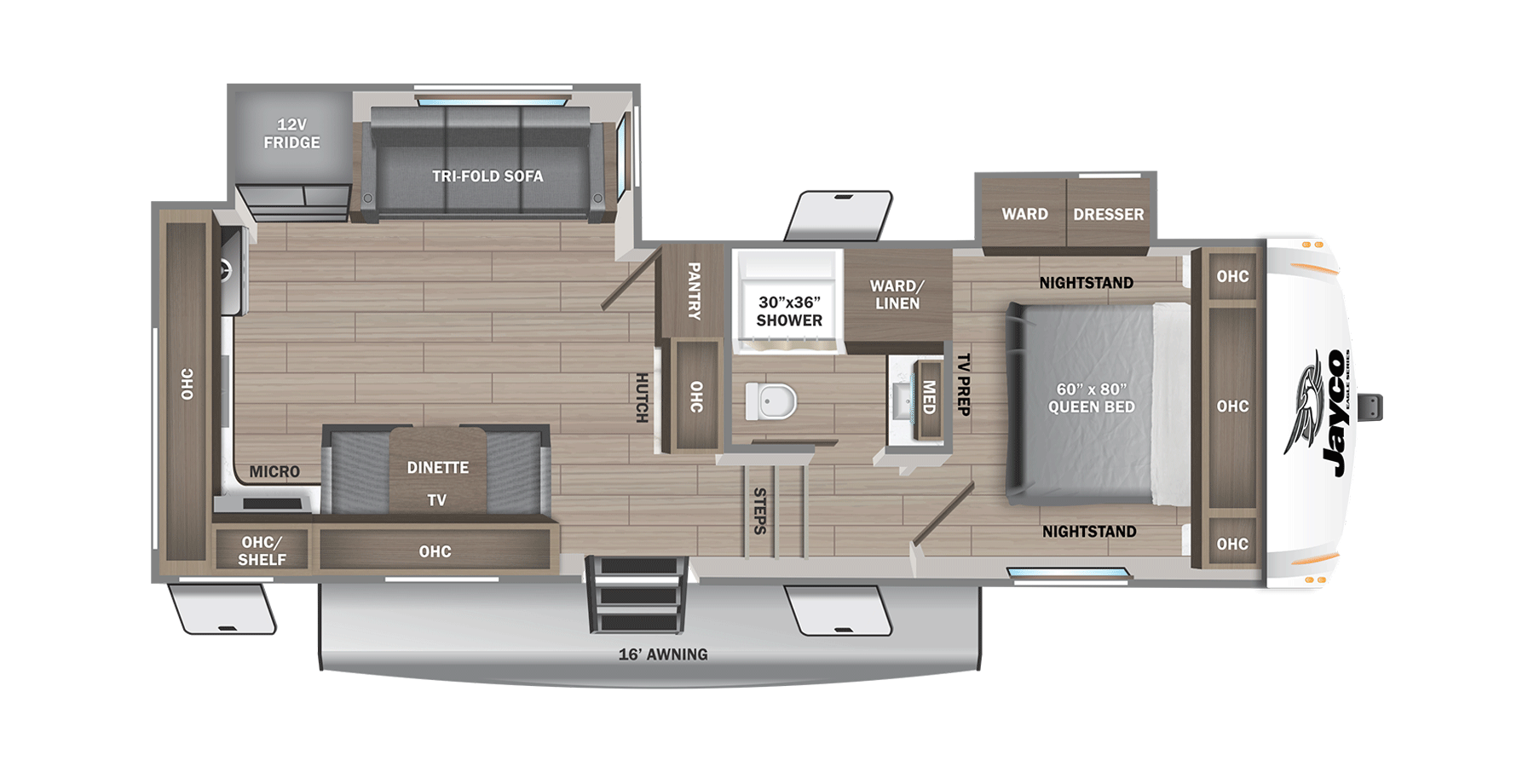 View 2025 Jayco Eagle SLE 24MLE complete specs and manufacturer brochures