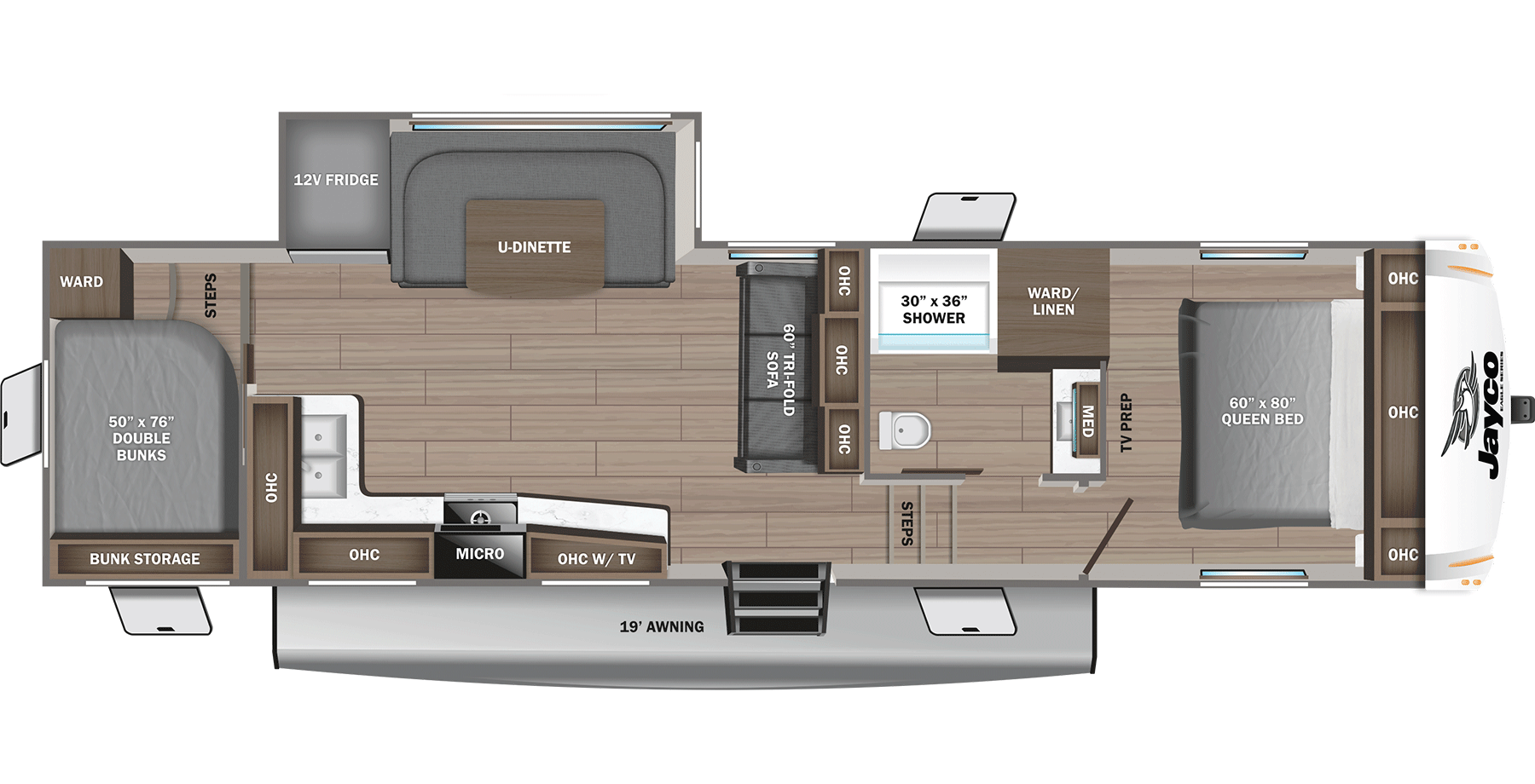 View 2025 Jayco Eagle SLE 28BHU complete specs and manufacturer brochures