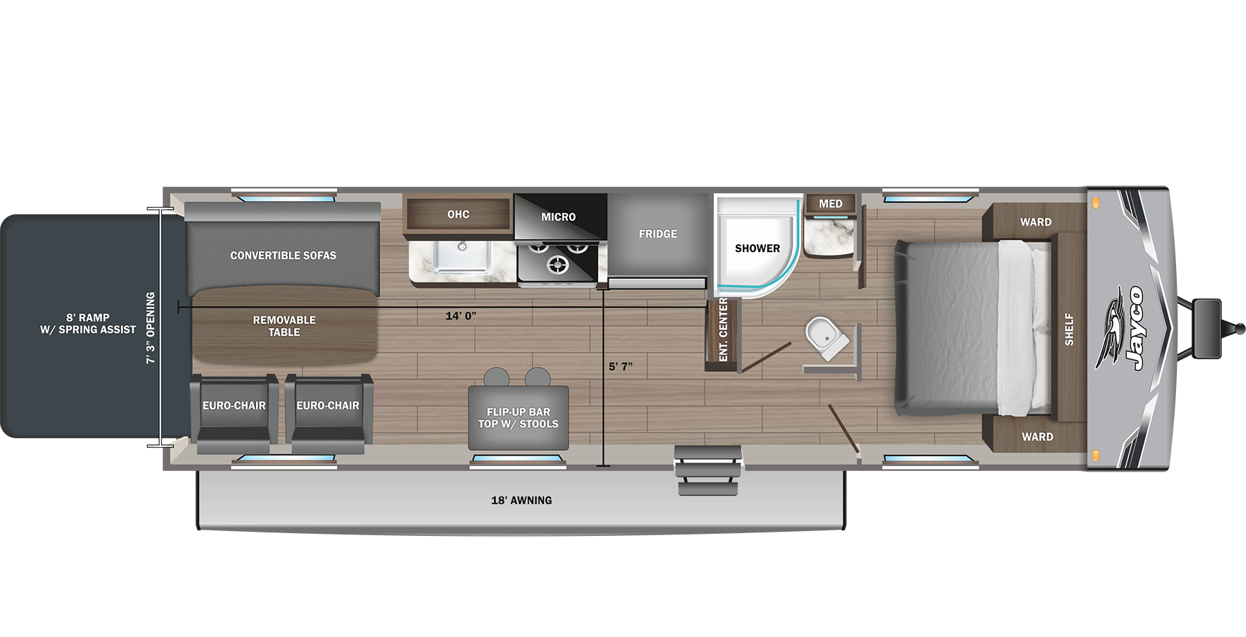 View 2025 Jayco Jay Flight 255THW complete specs and manufacturer brochures
