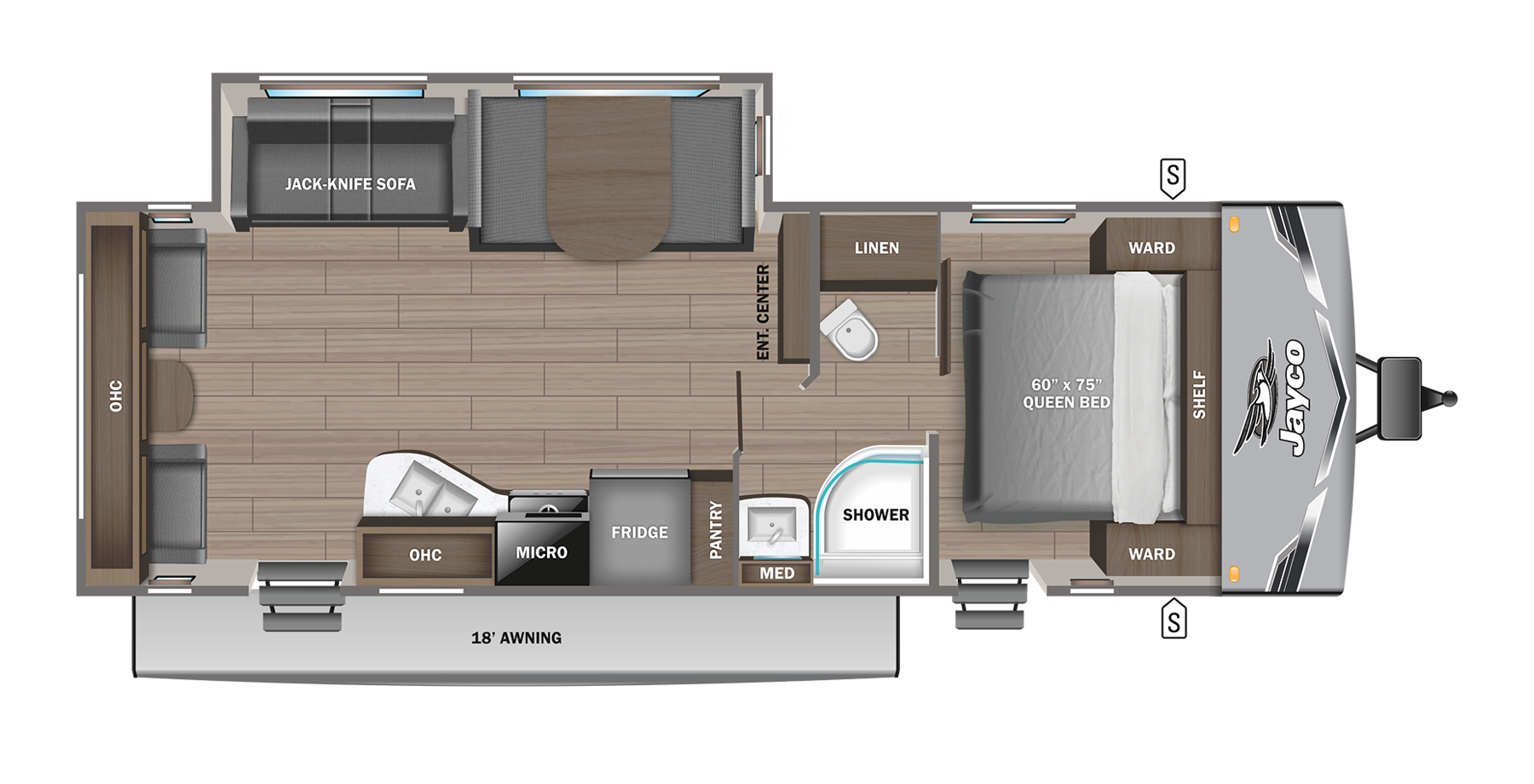 View 2025 Jayco Jay Flight 265RLSW complete specs and manufacturer brochures