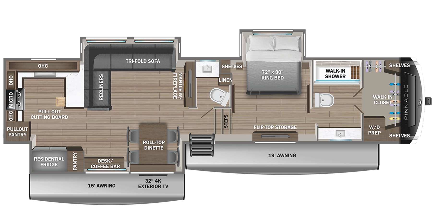 View 2025 Jayco Pinnacle 38FBRK complete specs and manufacturer brochures