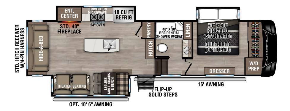View 2025 K-Z Durango D301RLT complete specs and manufacturer brochures