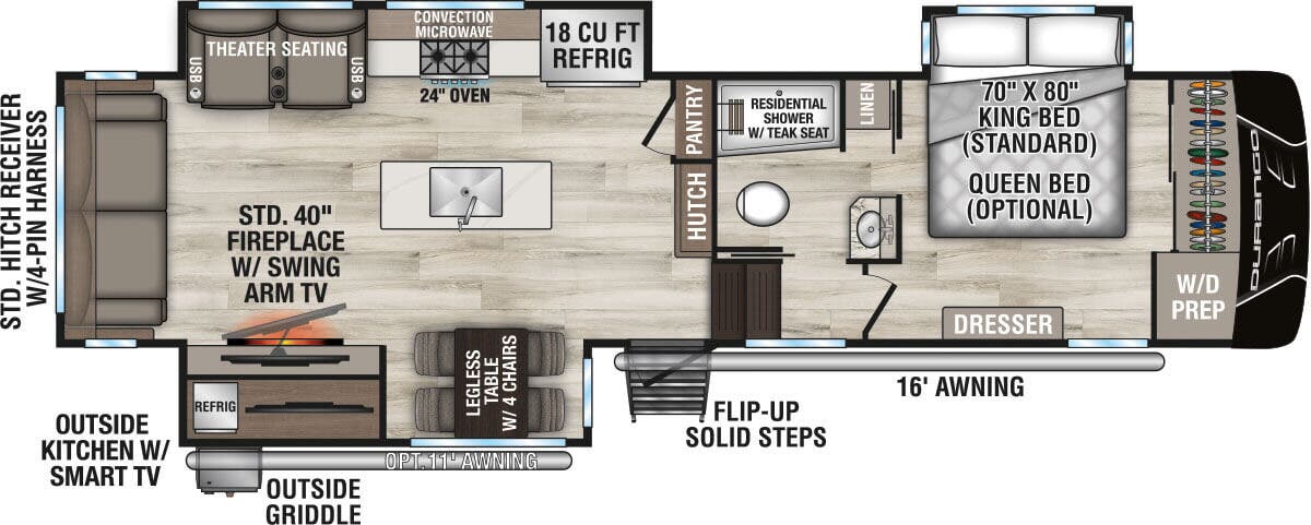 View 2025 K-Z Durango D302RLT complete specs and manufacturer brochures