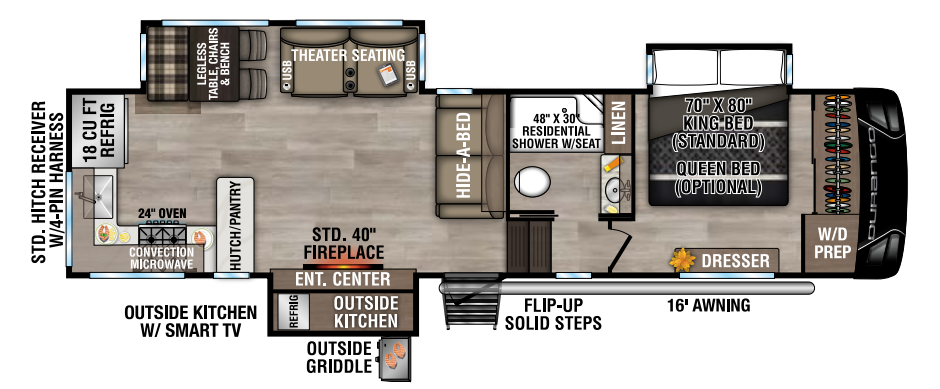 View 2025 K-Z Durango D321RKT complete specs and manufacturer brochures
