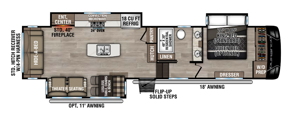 View 2025 K-Z Durango D333RLT complete specs and manufacturer brochures