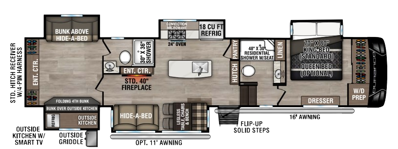 View 2025 K-Z Durango D348BHF complete specs and manufacturer brochures