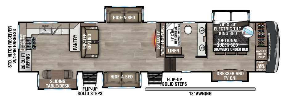 View 2025 K-Z Durango Gold G391RKF complete specs and manufacturer brochures
