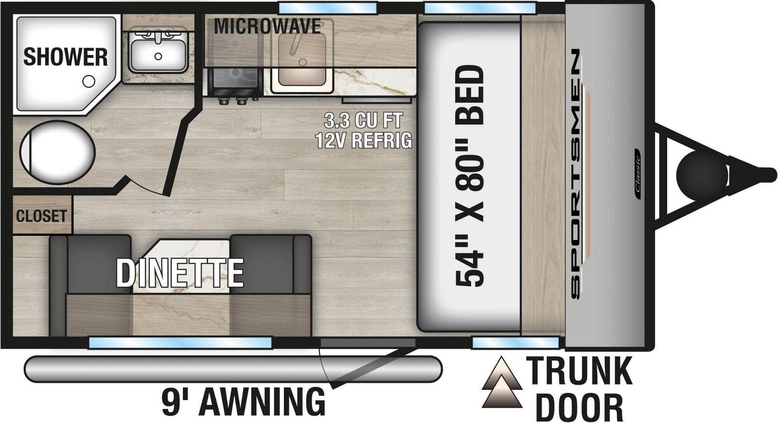 View 2025 K-Z Sportsmen Classic 130RD complete specs and manufacturer brochures