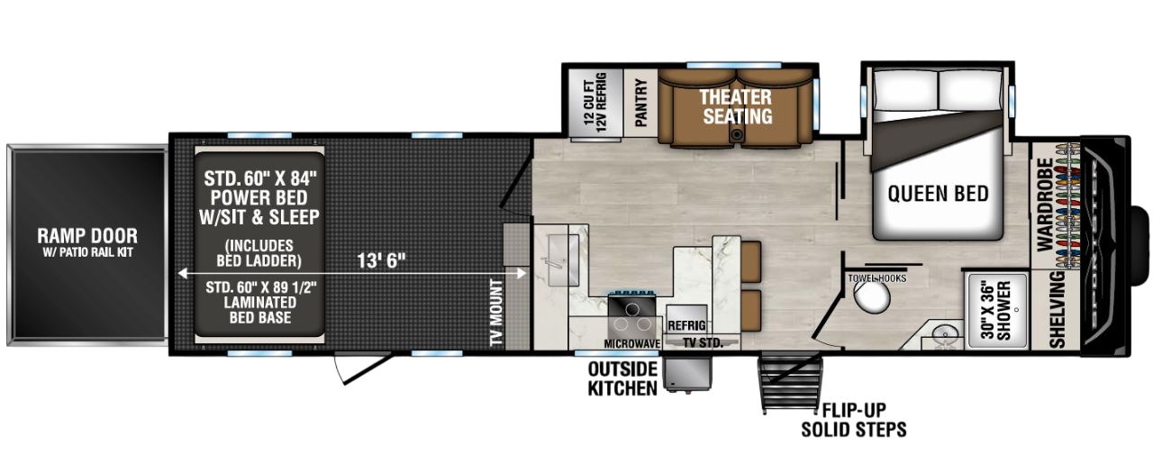 View 2025 K-Z Sportster X 33X complete specs and manufacturer brochures