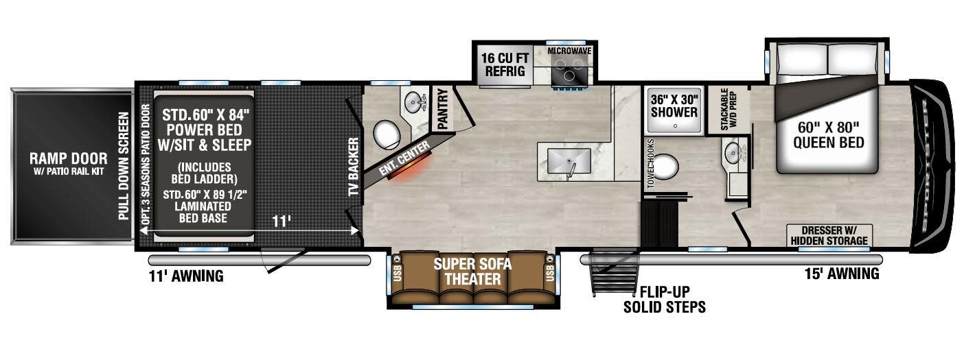 View 2025 K-Z Sportster X 3914X complete specs and manufacturer brochures