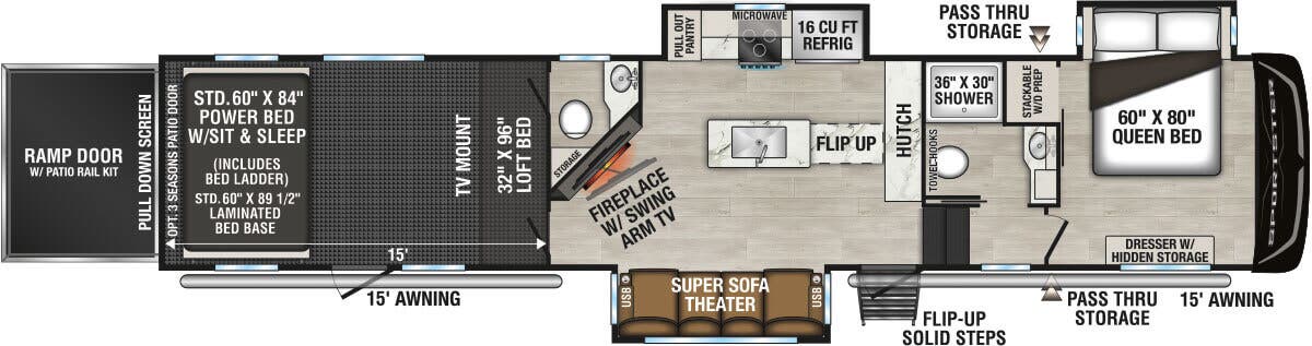 View 2025 K-Z Sportster X 3915X complete specs and manufacturer brochures