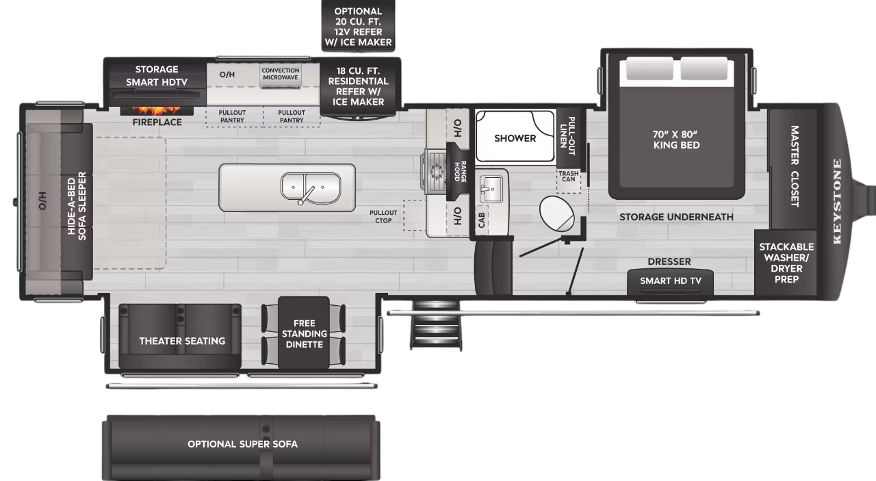 View 2025 Keystone Alpine 3011CK complete specs and manufacturer brochures