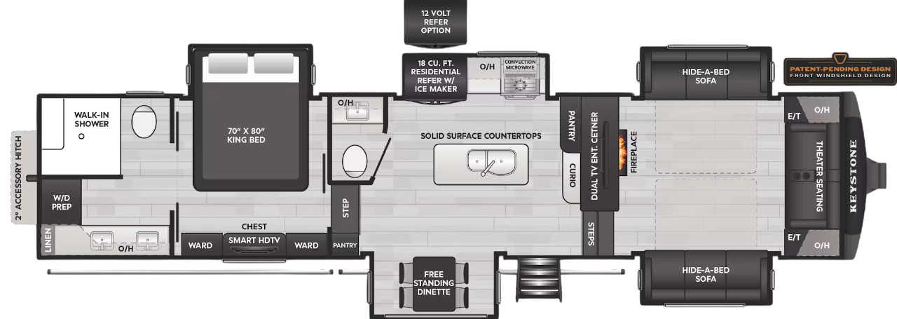 View 2025 Keystone Alpine 3712KB complete specs and manufacturer brochures