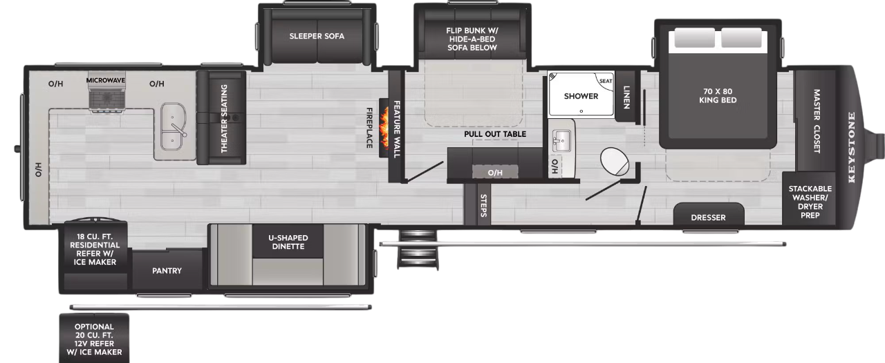 View 2025 Keystone Alpine Avalanche Edition 379MB complete specs and manufacturer brochures
