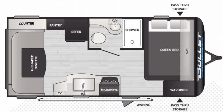 View 2025 Keystone Bullet Classic 1900RD complete specs and manufacturer brochures