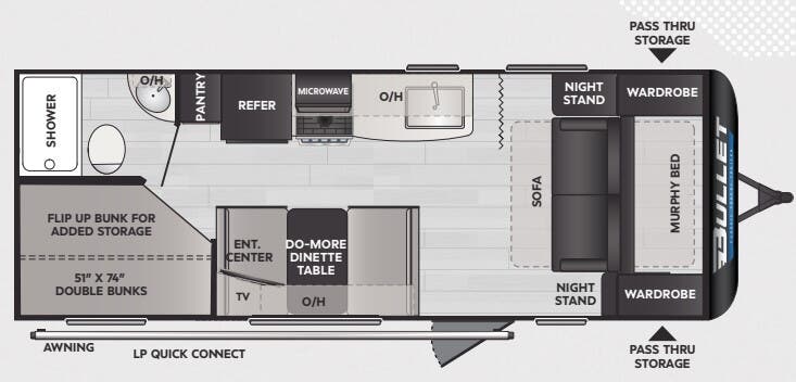 View 2025 Keystone Bullet Classic 2140BHWE complete specs and manufacturer brochures