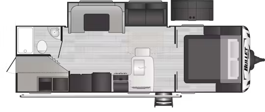 View 2025 Keystone Bullet Crossfire 2680BHWE complete specs and manufacturer brochures