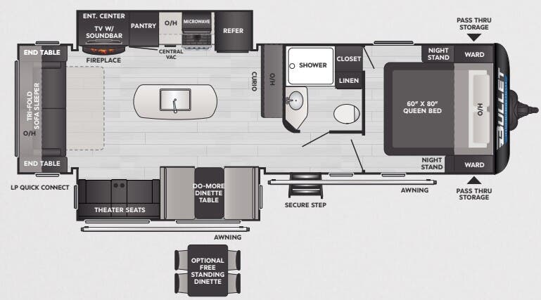 View 2025 Keystone Bullet Crossfire 287RLS complete specs and manufacturer brochures