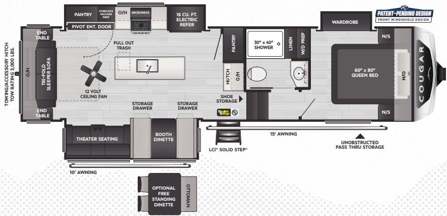 View 2025 Keystone Cougar 290RLS complete specs and manufacturer brochures
