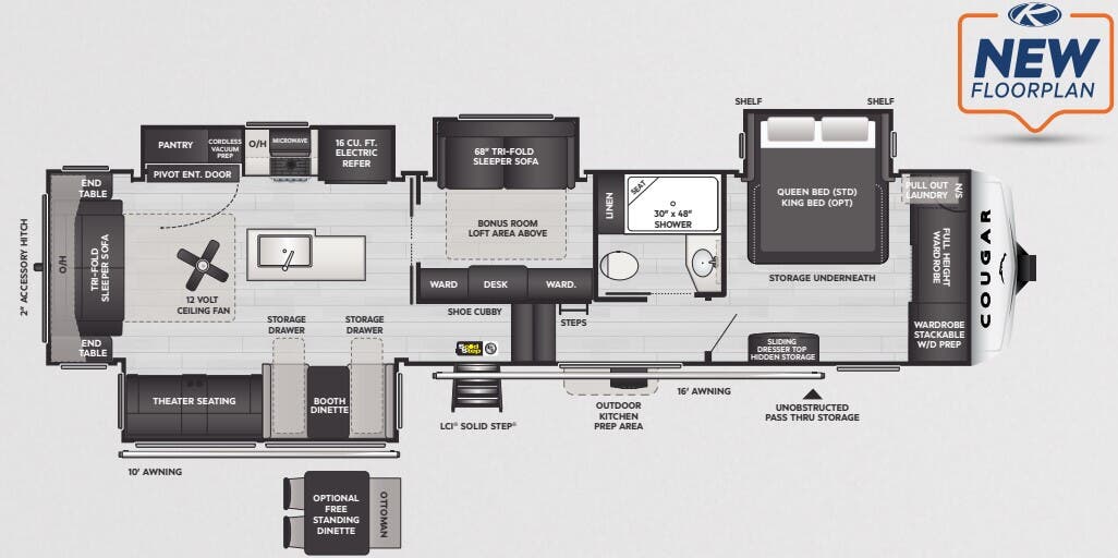 View 2025 Keystone Cougar 360MBI complete specs and manufacturer brochures